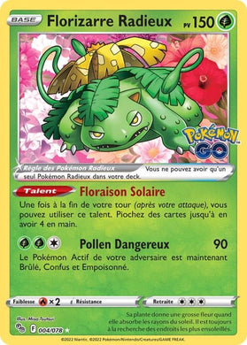 004/078 - Florizarre Radieux - EB10.5 Pokémon GO - POKEMON FR - PokéSquad