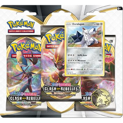 Tripack - 3 Boosters EB02 [Clash des Rebelles] POKEMON FR - Illustration Duralugon - PokéSquad