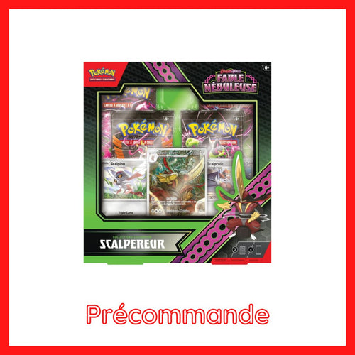 [Précommande] Coffret 4 Boosters - Collection Illustration Scalpereur EV6.5 [Fable Nébuleuse] - POKEMON FR - PokéSquad