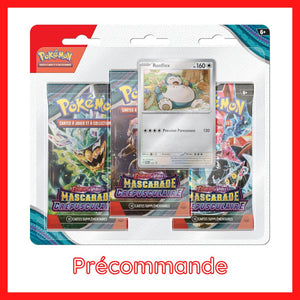 [Précommande] Tripack - 3 Booster EV06 [Mascarade Crépusculaire] - POKEMON FR - Illustration au choix - PokéSquad
