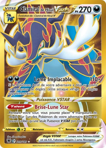209/189 - Clamiral de Hisui VSTAR Gold - EB10 Astres Radieux - POKEMON FR - PokéSquad
