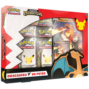 Coffret Dracaufeu V De Peter Célébrations 25 Ans - POKEMON FR - PokéSquad