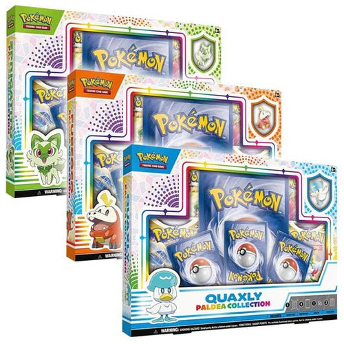 Lot de 3 Coffrets 4 Boosters - Chochodile / Coiffeton / Poussacha - Collection Paldea - POKEMON FR - PokéSquad