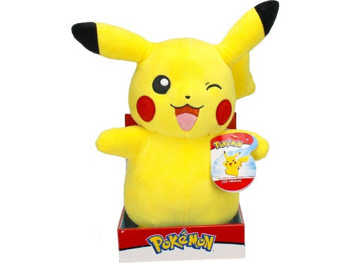 Peluches Pokémon 30 cm - Pikachu/Évoli/Bulbizarre/Salamèche/Carapuce - Modèle aléatoire - PokéSquad