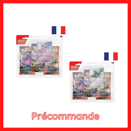 [Précommande] Tripack - 3 Boosters EV05 [Forces Temporelles] - POKEMON FR - Illustration au choix - PokéSquad