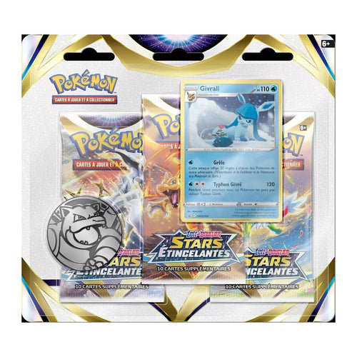 Tripack - 3 Boosters EB09 [Stars Étincelantes] POKEMON FR - Illustration Givrali - PokéSquad