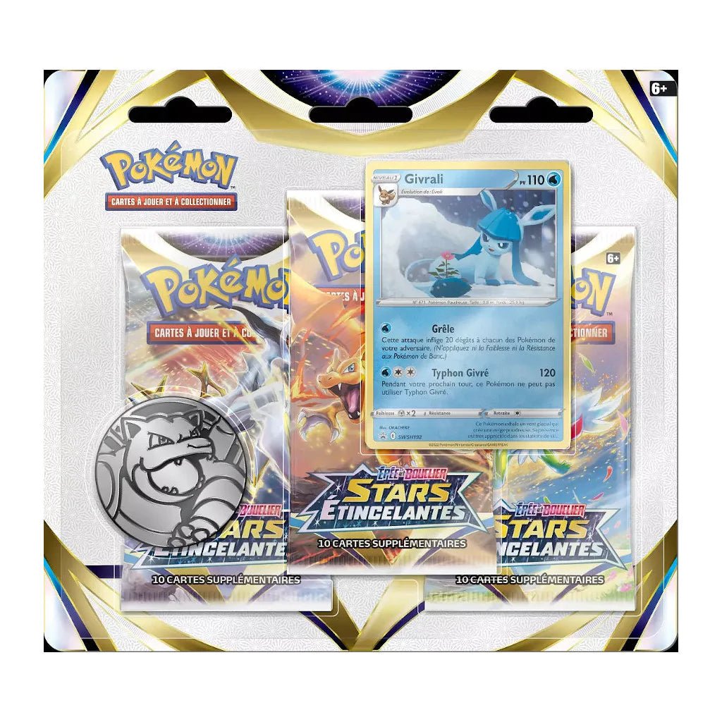 Tripack - 3 Boosters EB09 [Stars Étincelantes] POKEMON FR - Illustration Givrali - PokéSquad