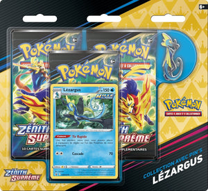 Tripack Pin's Collection Lézargus - 3 Boosters EB12.5 [Zénith Suprême] POKEMON FR - PokéSquad